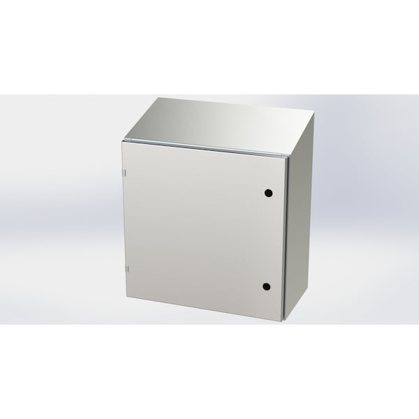 1/4 Turn Latch Electrical Enclosures, 24 in H, 12 in D, 24 in W, NEMA 3R, 4, 4X, 12, 13